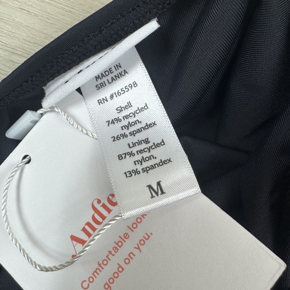 Andie The Tulum One Piece Swimsuit Womens Medium Black - Picture 8 of 8